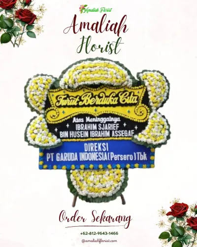 Papan Bunga Duka di Pedawang