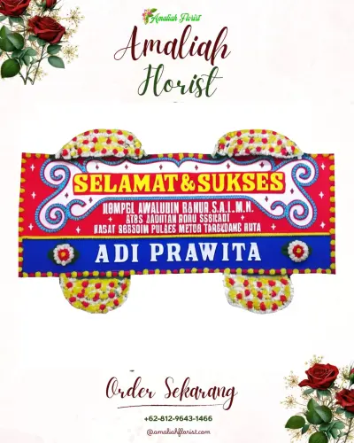 Karangan Bunga Ucapan Selamat di Pedawang