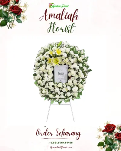 Krans Bunga Duka Cita di Pedawang